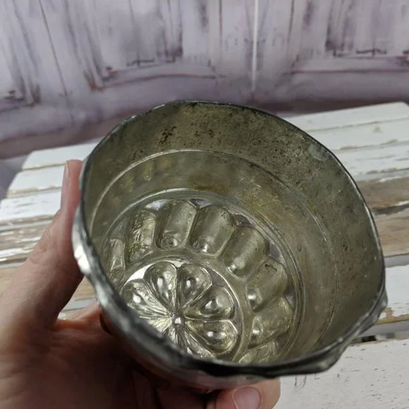 Antique jello copper mold unique decorative vintag‎
